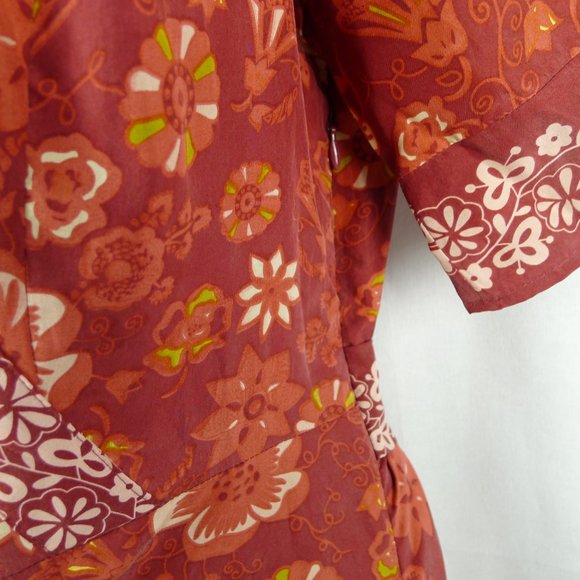 Isabella Bird Silk Fit And Flare Dress Size 8P - Picture 7 of 9